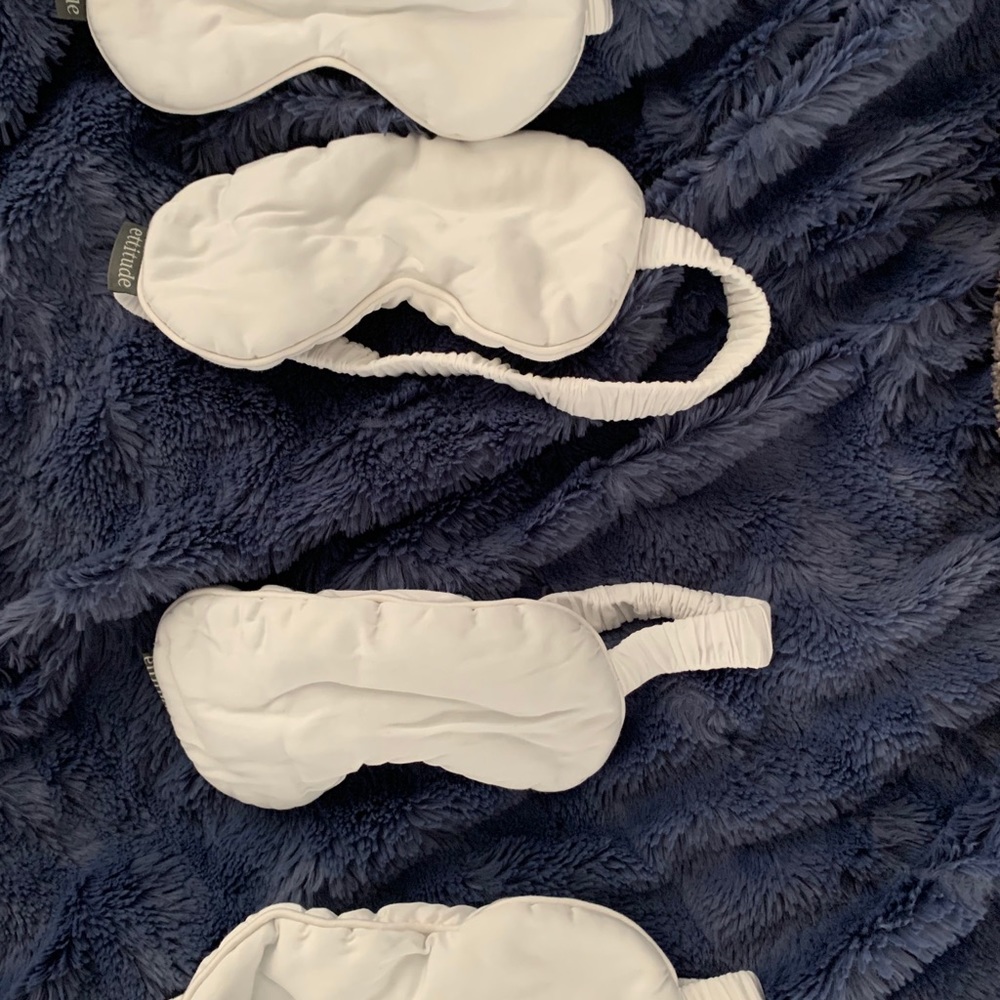 Ettitude Bamboo Sleep Masks Set of 4 Vegan Silk